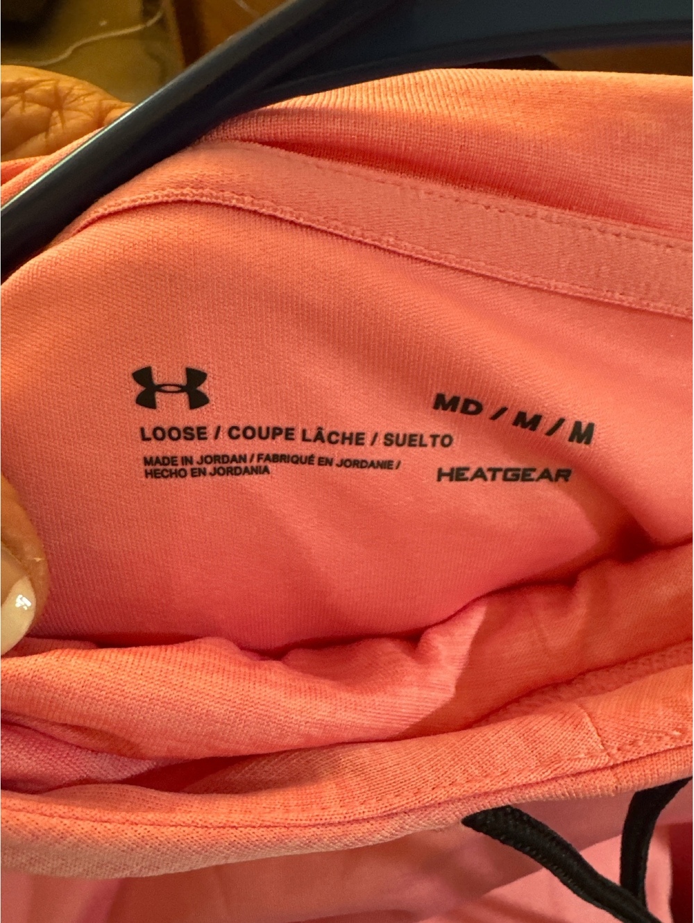 Under Armour Pink HeatGear Loose Fit Hoodie Medium